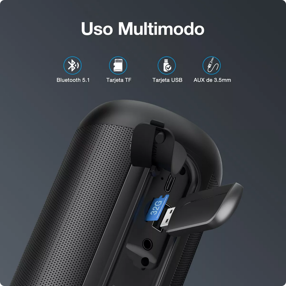 Parlante Inalámbrico portátil 1hora BOC242