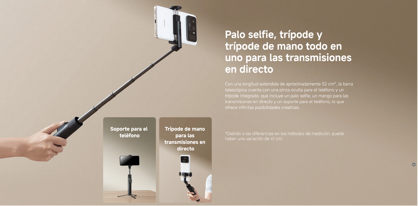 Xiaomi Selfie Stick Tripod Compacto y portáti.