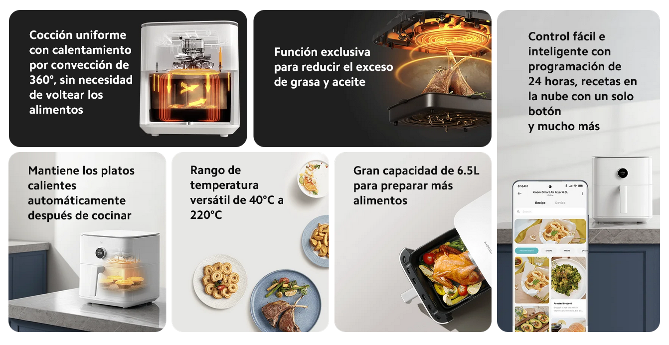 Xiaomi Smart Air Fryer 6.5 L-El chef de tu familia.
